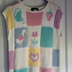 Vintage Sweater Vest Spring Woolrich brand Womens size M